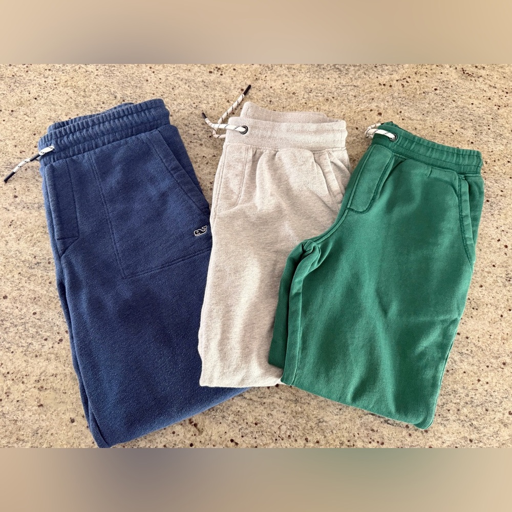 Vineyard Vines Boys Blue, Gray, and Green Joggers
